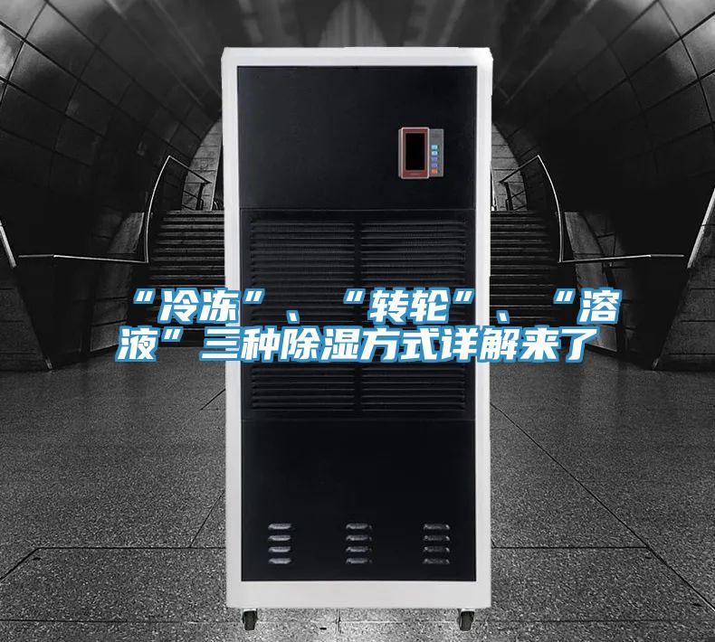 “冷凍”、“轉(zhuǎn)輪”、“溶液”三種除濕方式詳解來了