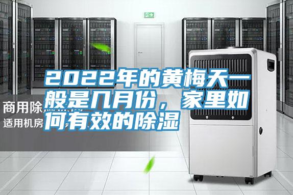 2022年的黃梅天一般是幾月份，家里如何有效的除濕