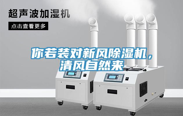 你若裝對新風(fēng)除濕機(jī)，清風(fēng)自然來