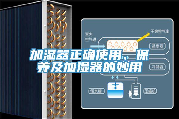 加濕器正確使用、保養(yǎng)及加濕器的妙用