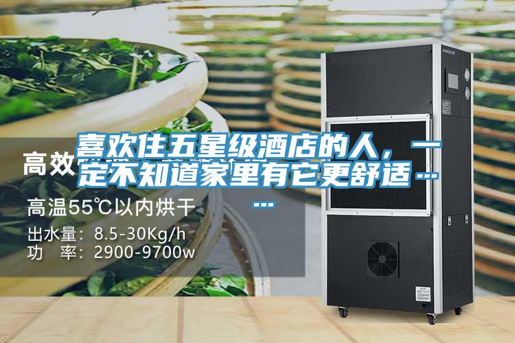 喜歡住五星級酒店的人，一定不知道家里有它更舒適……