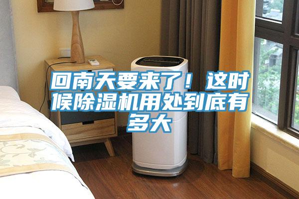 回南天要來(lái)了！這時(shí)候除濕機(jī)用處到底有多大