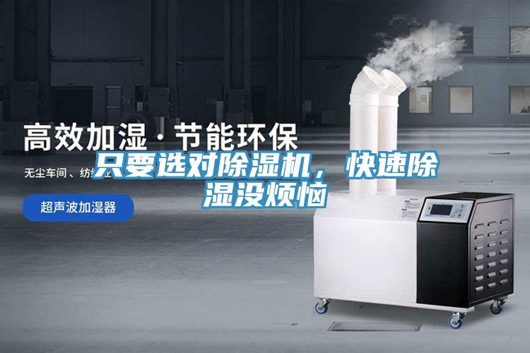只要選對(duì)除濕機(jī)，快速除濕沒煩惱