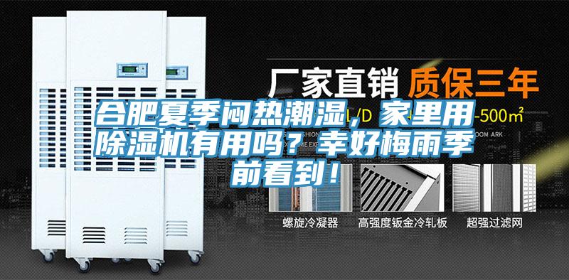 合肥夏季悶熱潮濕，家里用除濕機有用嗎？幸好梅雨季前看到！