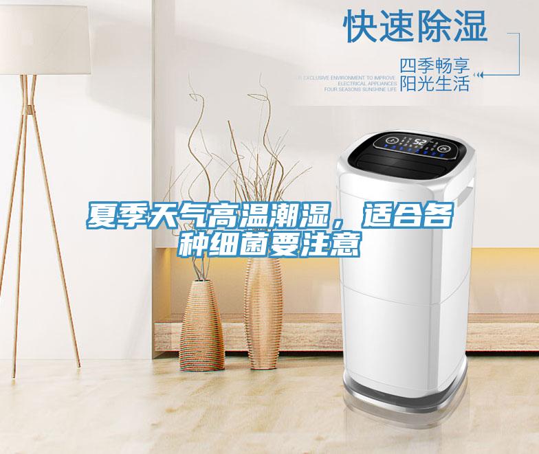 夏季天氣高溫潮濕，適合各種細菌要注意