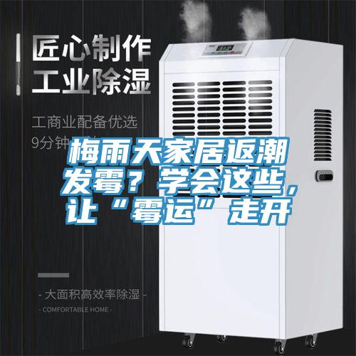 梅雨天家居返潮發(fā)霉？學(xué)會(huì)這些，讓“霉運(yùn)”走開(kāi)