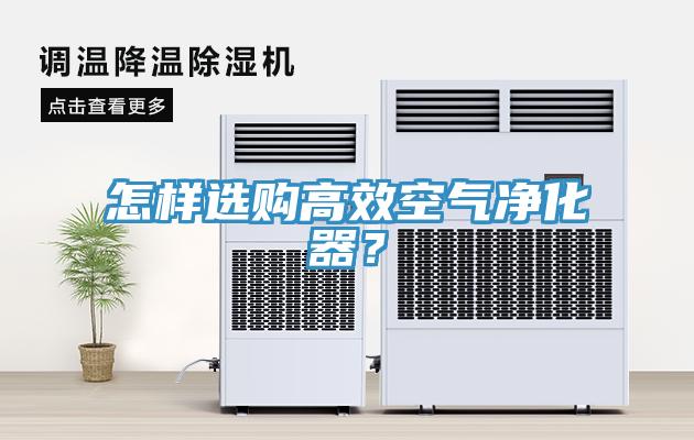 怎樣選購高效空氣凈化器？