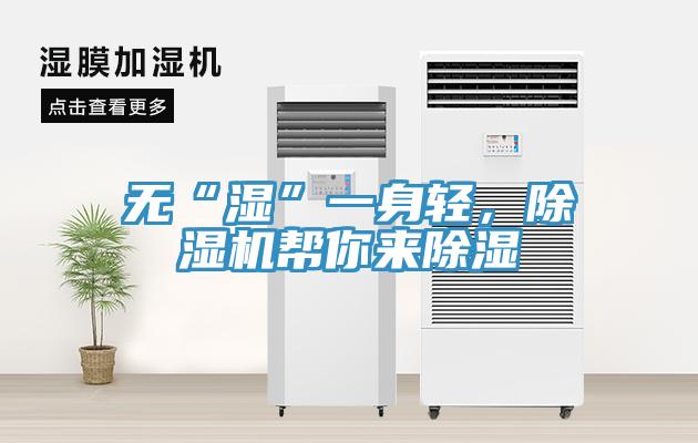 無“濕”一身輕，除濕機幫你來除濕