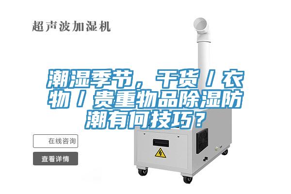潮濕季節(jié)，干貨／衣物／貴重物品除濕防潮有何技巧？