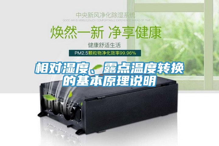 相對濕度、露點溫度轉(zhuǎn)換的基本原理說明
