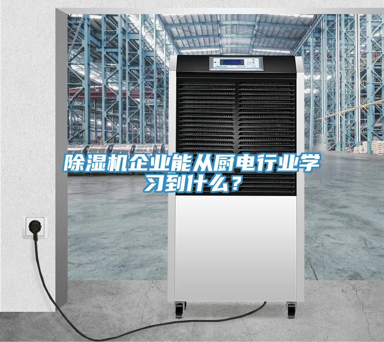 除濕機(jī)企業(yè)能從廚電行業(yè)學(xué)習(xí)到什么？