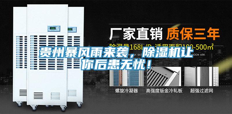 貴州暴風(fēng)雨來(lái)襲，除濕機(jī)讓你后患無(wú)憂！