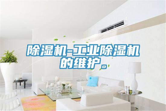 除濕機-工業(yè)除濕機的維護(hù)。