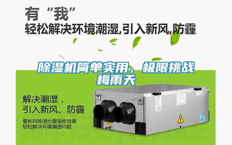 除濕機簡單實用，極限挑戰(zhàn)梅雨天