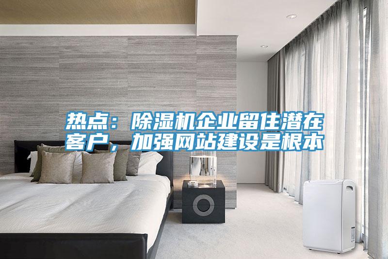 熱點：除濕機企業(yè)留住潛在客戶，加強網(wǎng)站建設(shè)是根本