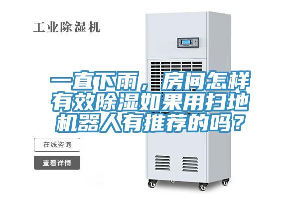 一直下雨，房間怎樣有效除濕如果用掃地機器人有推薦的嗎？