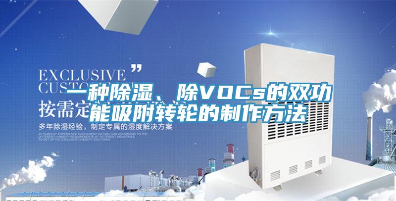 一種除濕、除VOCs的雙功能吸附轉(zhuǎn)輪的制作方法