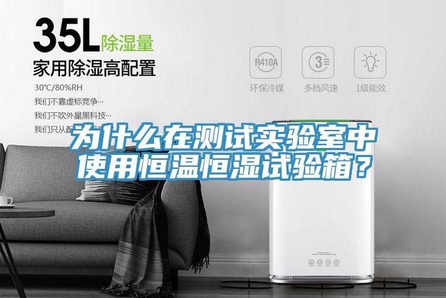 為什么在測試實驗室中使用恒溫恒濕試驗箱？