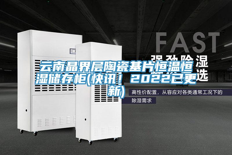 云南晶界層陶瓷基片恒溫恒濕儲存柜(快訊！2022已更新)