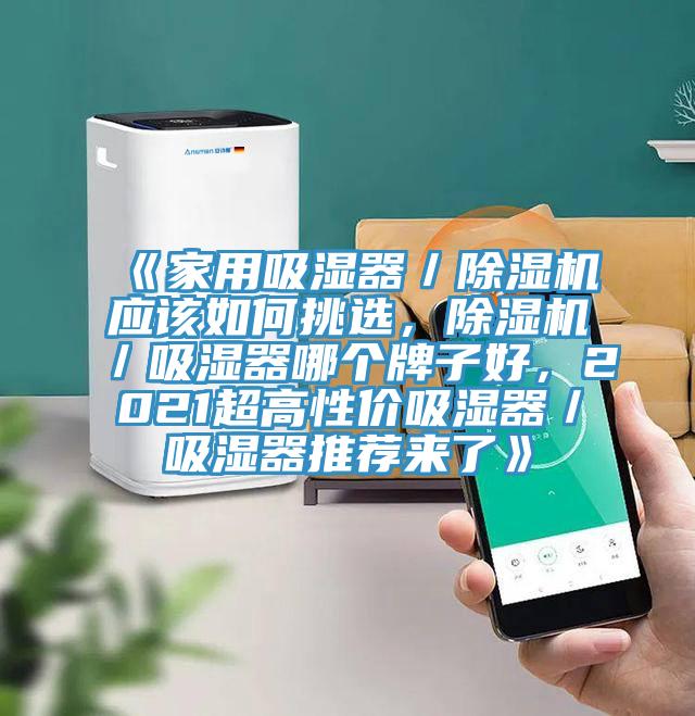 《家用吸濕器／除濕機(jī)應(yīng)該如何挑選，除濕機(jī)／吸濕器哪個(gè)牌子好，2021超高性?xún)r(jià)吸濕器／吸濕器推薦來(lái)了》