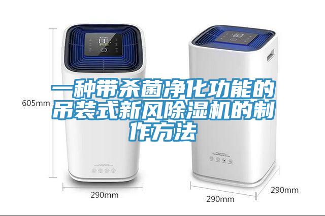 一種帶殺菌凈化功能的吊裝式新風(fēng)除濕機的制作方法