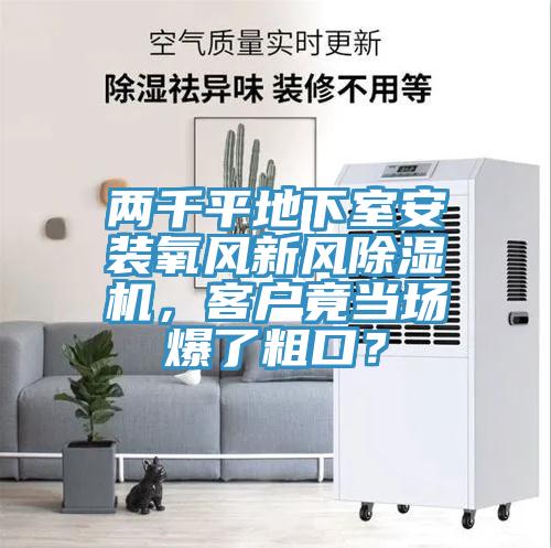 兩千平地下室安裝氧風新風除濕機，客戶竟當場爆了粗口？