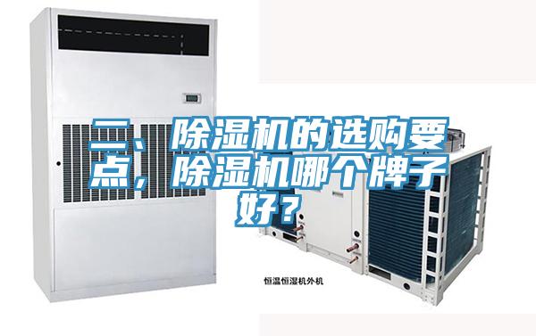 二、除濕機的選購要點，除濕機哪個牌子好？