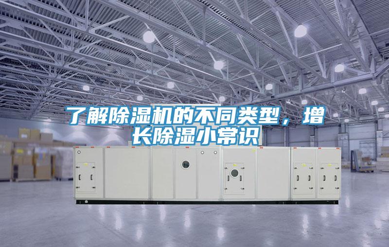 了解除濕機的不同類型，增長除濕小常識