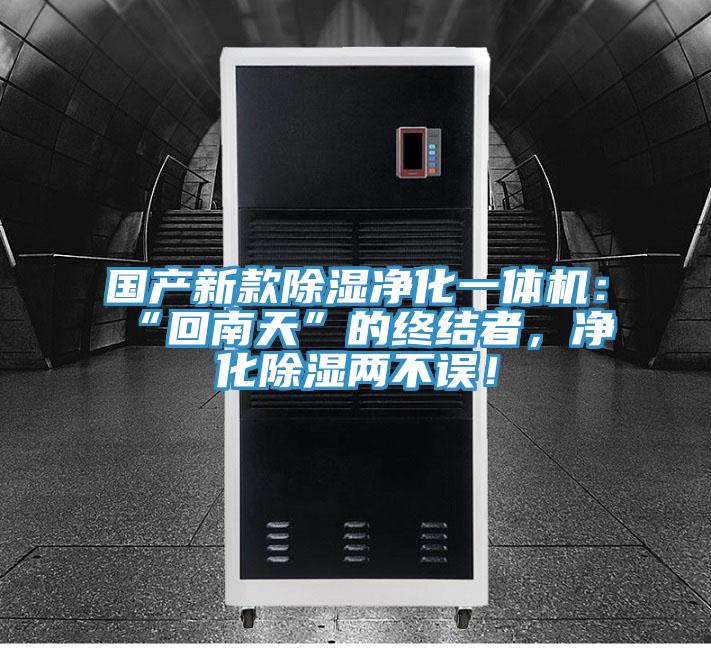 國(guó)產(chǎn)新款除濕凈化一體機(jī)：“回南天”的終結(jié)者，凈化除濕兩不誤！