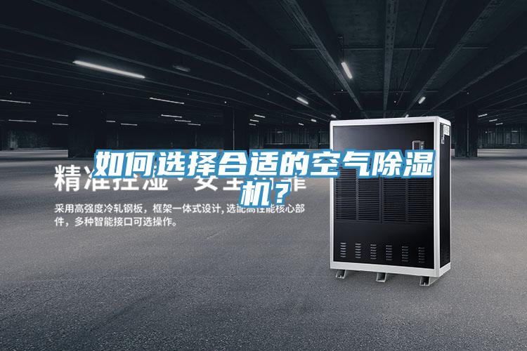如何選擇合適的空氣除濕機？