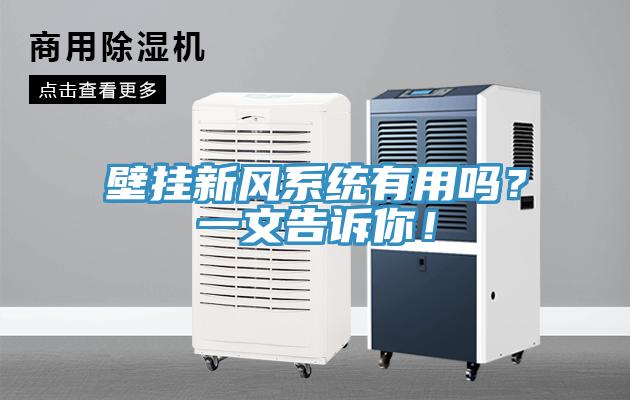 壁掛新風(fēng)系統(tǒng)有用嗎？一文告訴你！