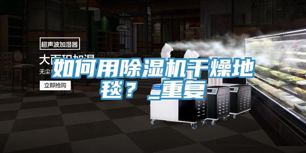 如何用除濕機干燥地毯？_重復