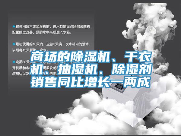 商場的除濕機、干衣機、抽濕機、除濕劑銷售同比增長一兩成