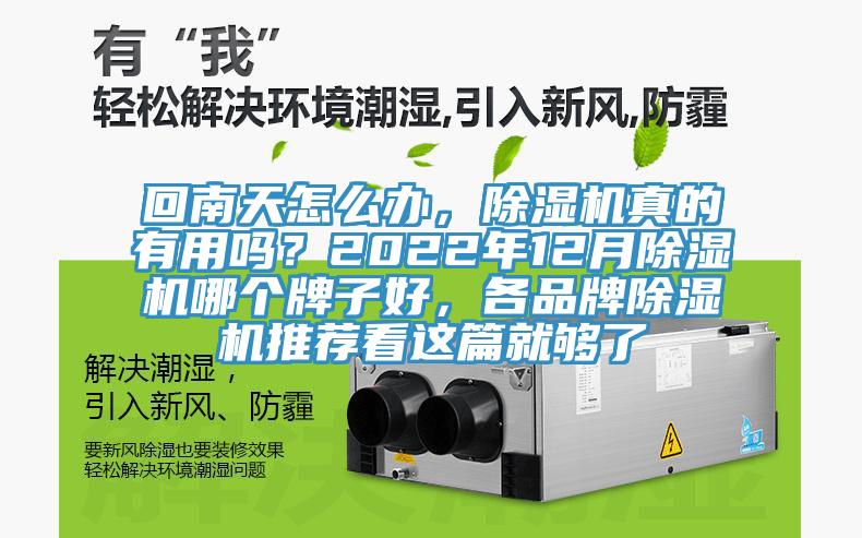 回南天怎么辦，除濕機(jī)真的有用嗎？2022年12月除濕機(jī)哪個(gè)牌子好，各品牌除濕機(jī)推薦看這篇就夠了