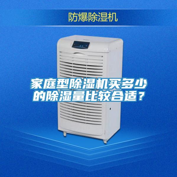 家庭型除濕機買多少的除濕量比較合適？