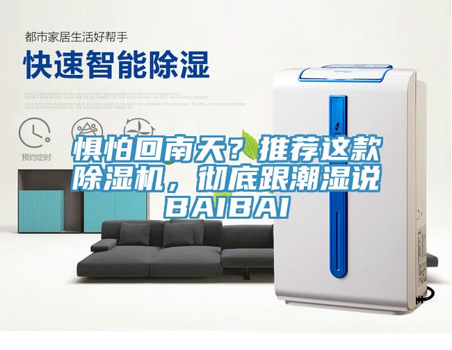 懼怕回南天？推薦這款除濕機(jī)，徹底跟潮濕說(shuō)BAIBAI