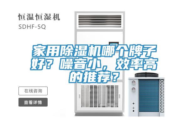 家用除濕機(jī)哪個(gè)牌子好？噪音小，效率高的推薦？
