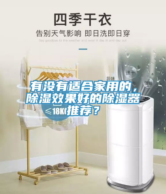 有沒有適合家用的，除濕效果好的除濕器推薦？