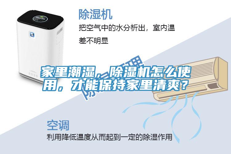 家里潮濕，除濕機(jī)怎么使用，才能保持家里清爽？