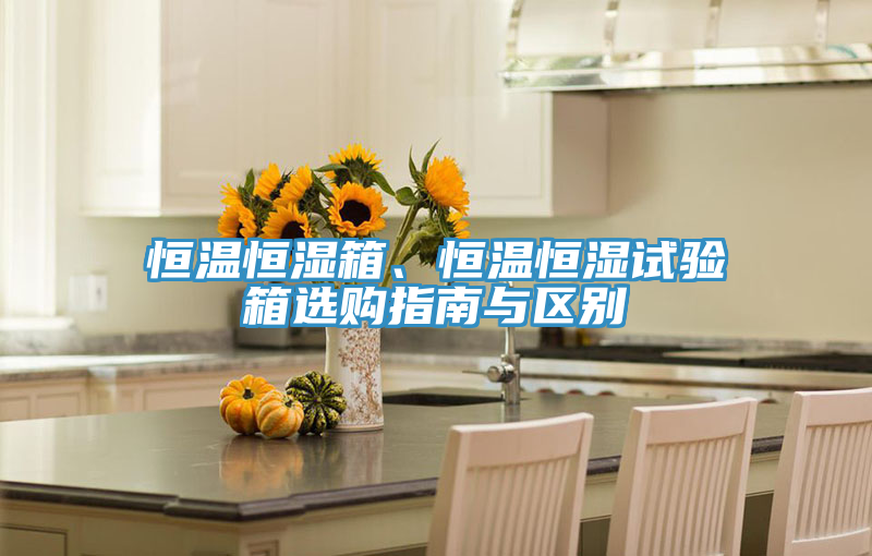 恒溫恒濕箱、恒溫恒濕試驗箱選購指南與區(qū)別