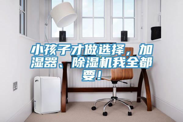 小孩子才做選擇，加濕器、除濕機我全都要！