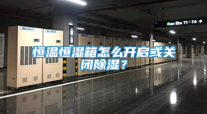 恒溫恒濕箱怎么開(kāi)啟或關(guān)閉除濕？