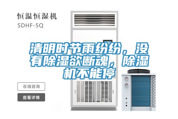 清明時(shí)節(jié)雨紛紛，沒有除濕欲斷魂，除濕機(jī)不能停