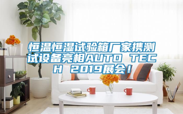 恒溫恒濕試驗箱廠家攜測試設(shè)備亮相AUTO TECH 2019展會！