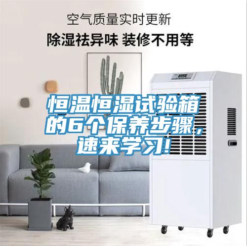 恒溫恒濕試驗(yàn)箱的6個(gè)保養(yǎng)步驟，速來(lái)學(xué)習(xí)!