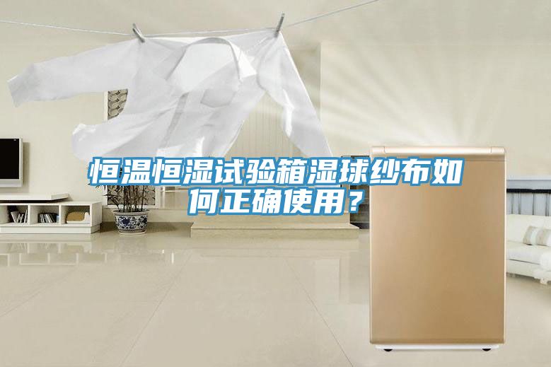 恒溫恒濕試驗箱濕球紗布如何正確使用？