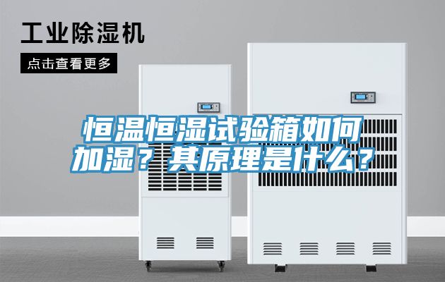 恒溫恒濕試驗(yàn)箱如何加濕？其原理是什么？
