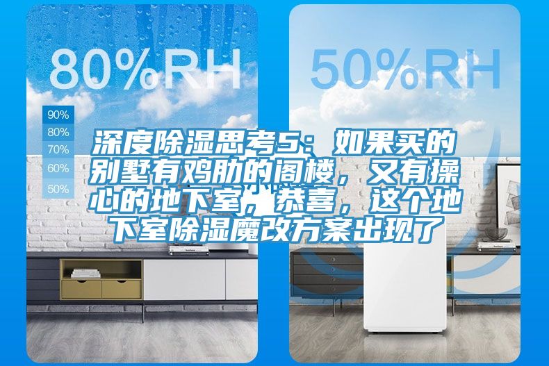 深度除濕思考5：如果買的別墅有雞肋的閣樓，又有操心的地下室，恭喜，這個地下室除濕魔改方案出現(xiàn)了