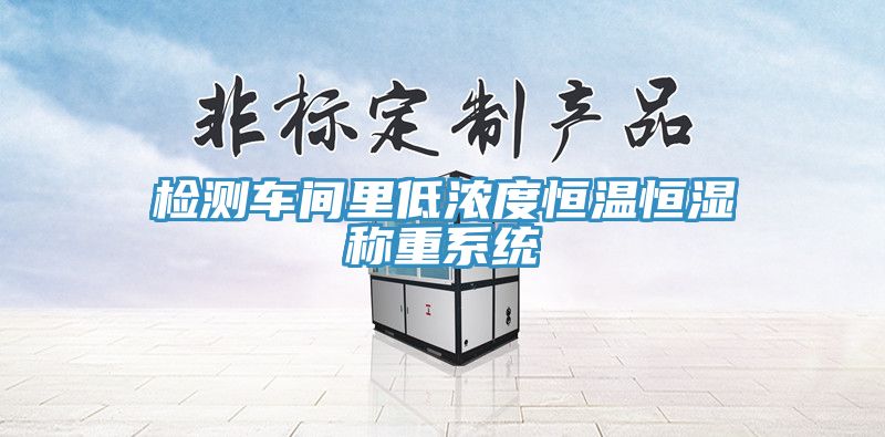 檢測(cè)車(chē)間里低濃度恒溫恒濕稱(chēng)重系統(tǒng)