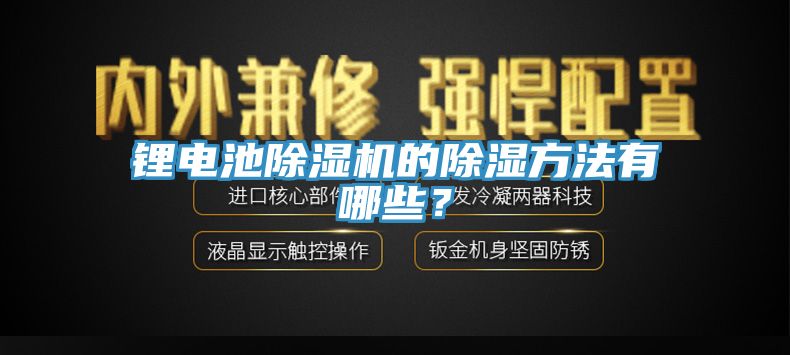 鋰電池除濕機(jī)的除濕方法有哪些？